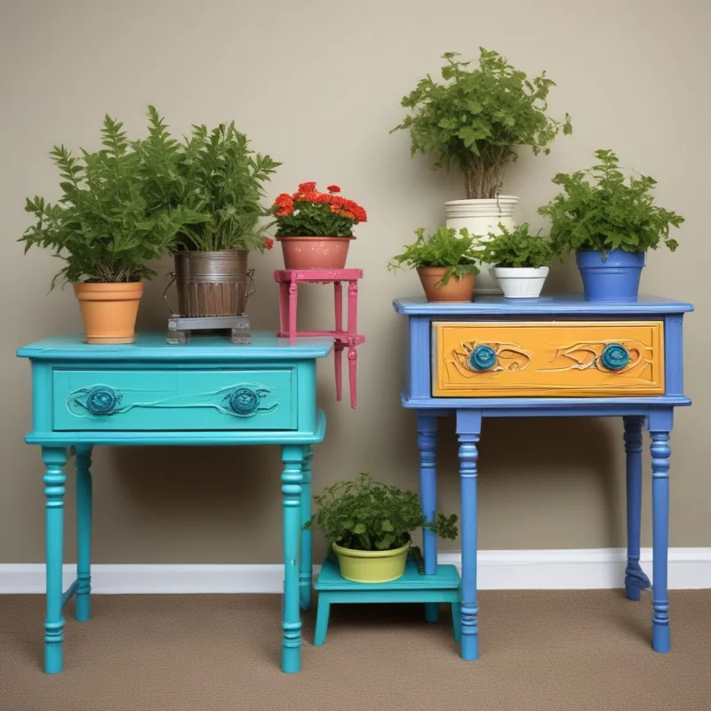 Upcycled Furniture Stand
