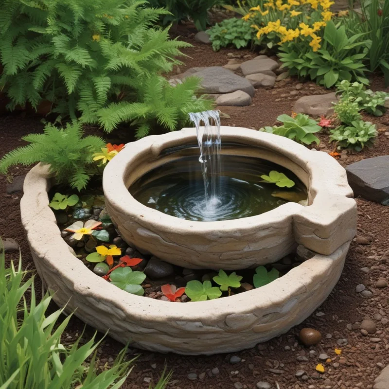 Water Feature or Bird-Friendly Basin
