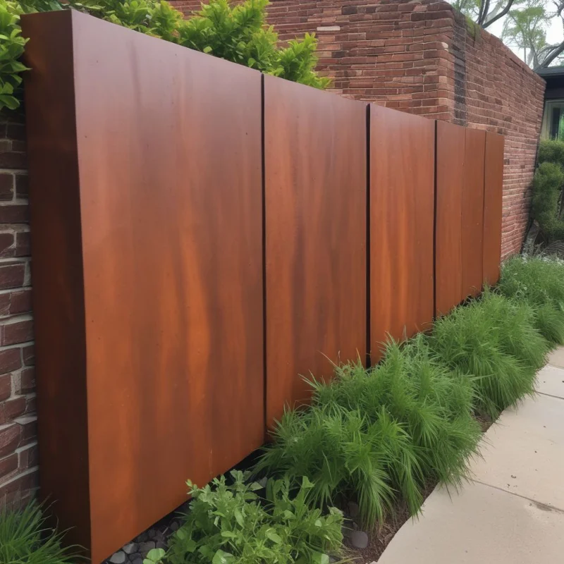 18 Creative Garden Border Ideas for Stunning Flower Beds Weathered Cor-Ten Steel