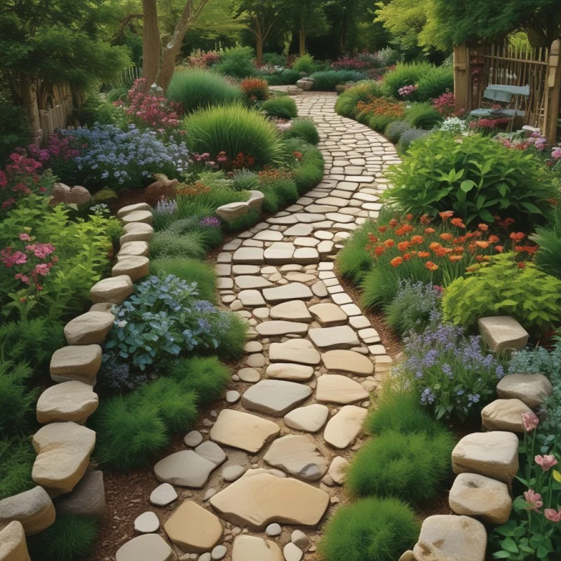 Winding Stone Walkways for Magical Movement
