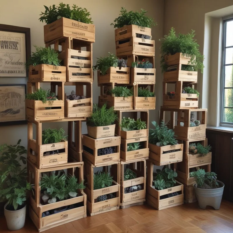 Wooden Crate Tower
