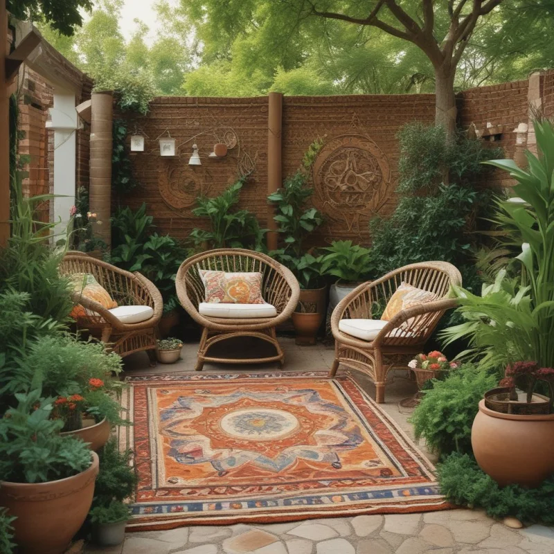 17 Boho Garden Ideas to Create Your Own Peace Haven Woven Ground Coverings