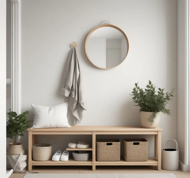 18 Brilliant IKEA Mudroom Solutions That Will Transform Your Entry Space Clean Scandinavian Entry Vibes