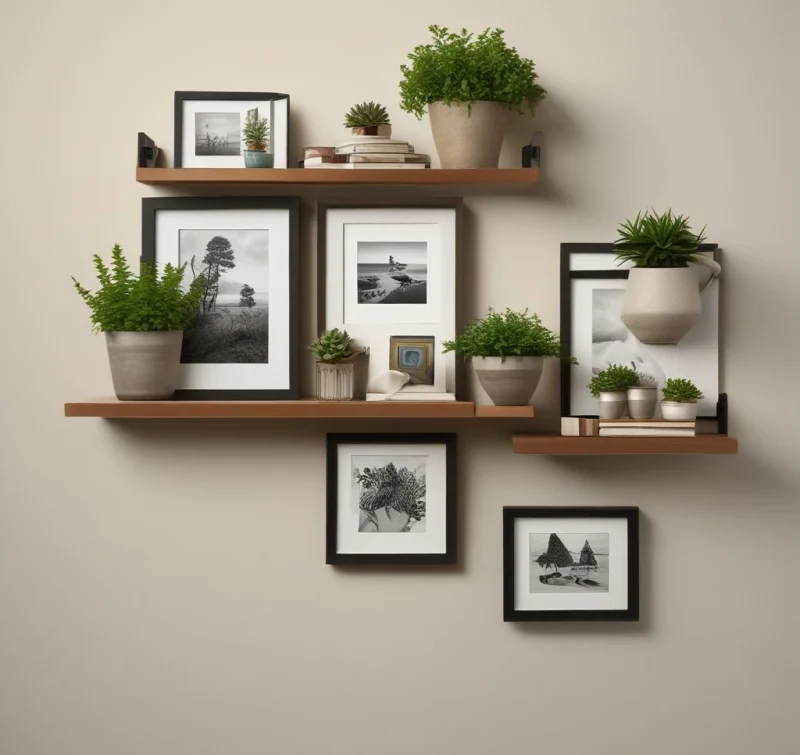 Decorative Floating Shelf Arrangements
