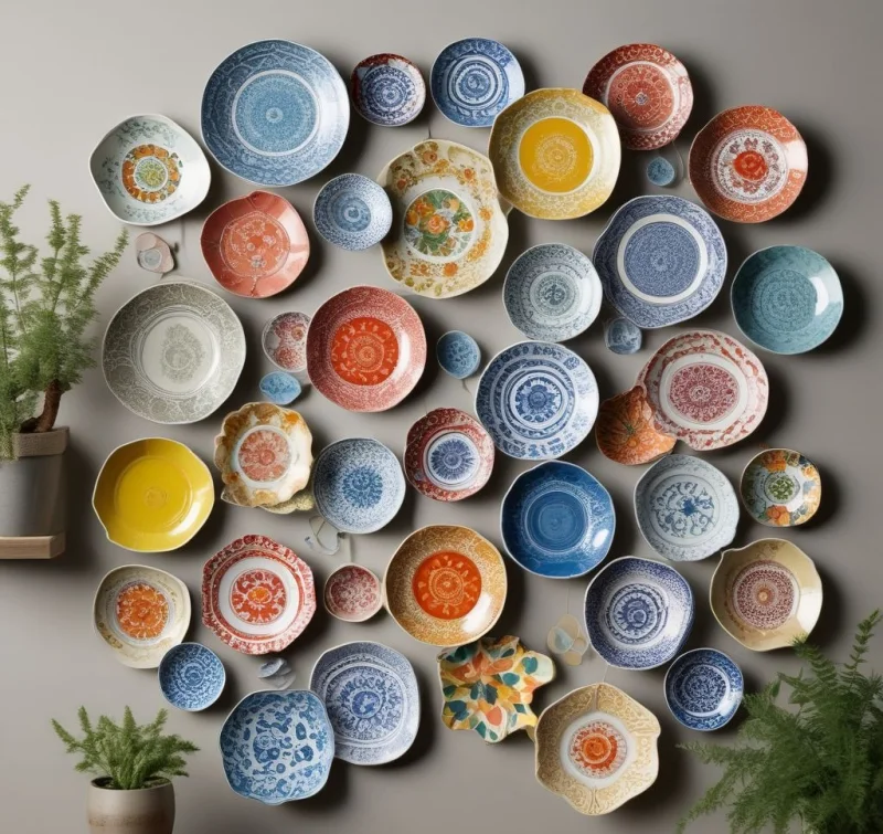 Decorative Plate Collection Display
