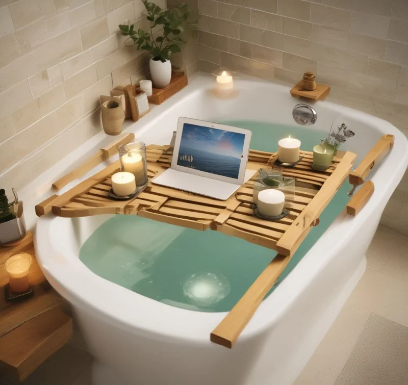 Expandable Tub Bridge Tray
