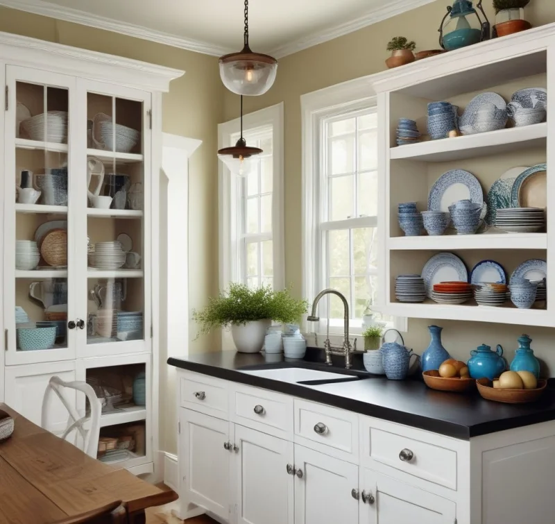 Glass-Front Storage Cabinets
