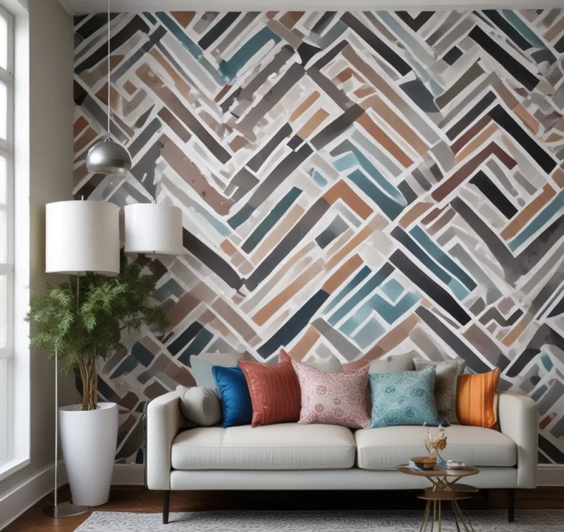 Hand-Painted Accent Wall Designs
