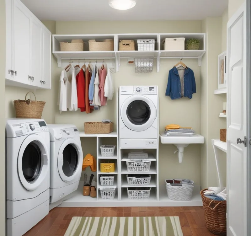 18 Brilliant IKEA Mudroom Solutions That Will Transform Your Entry Space Laundry-Meeting-Mudroom Magic