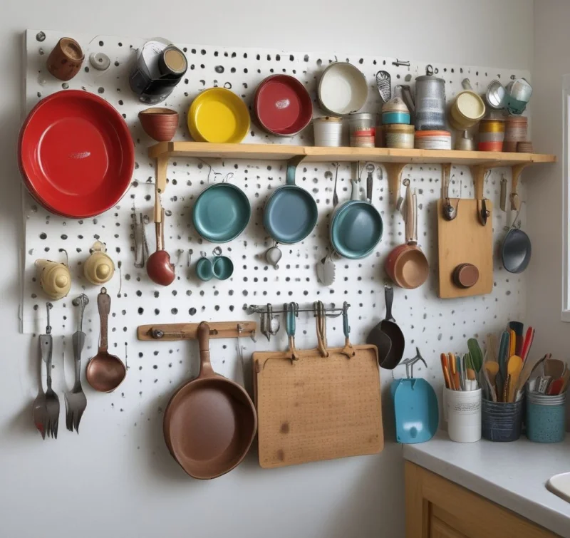 Multi-Purpose Pegboard Organization
