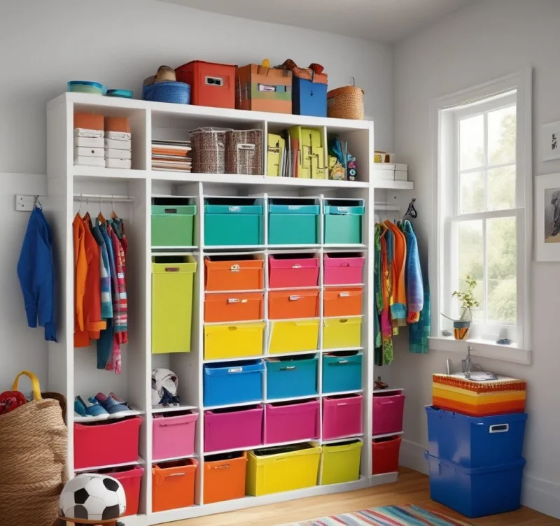 18 Brilliant IKEA Mudroom Solutions That Will Transform Your Entry Space Rainbow-Bright Organization System