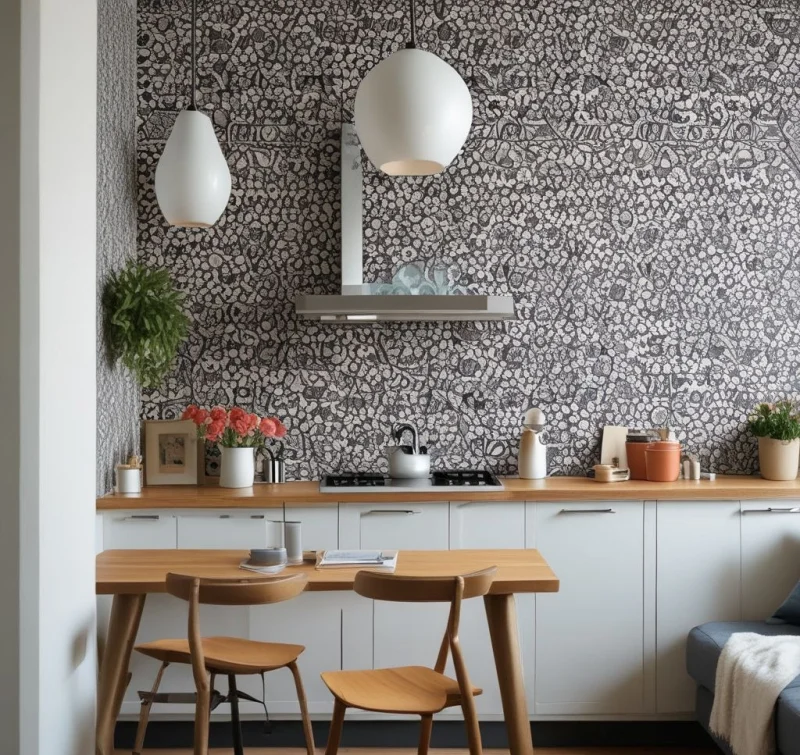 Removable Wallpaper Feature Wall
