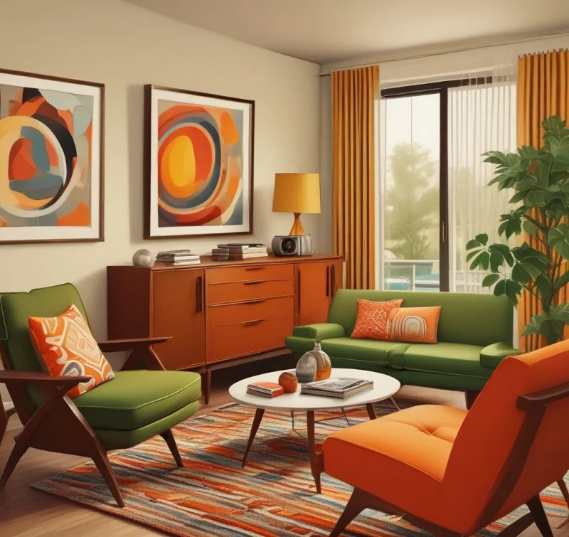 Retro Mid-Century Cool Room
