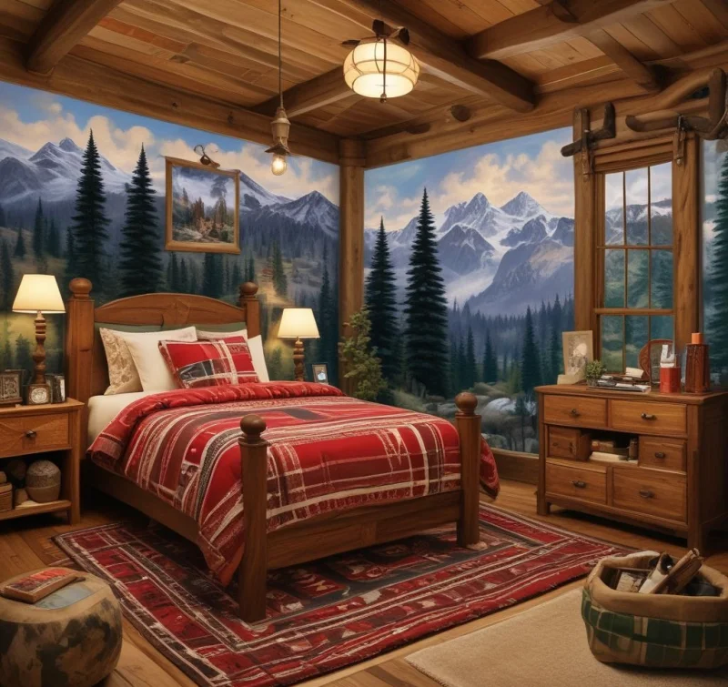 Rustic Cabin Wood Design
