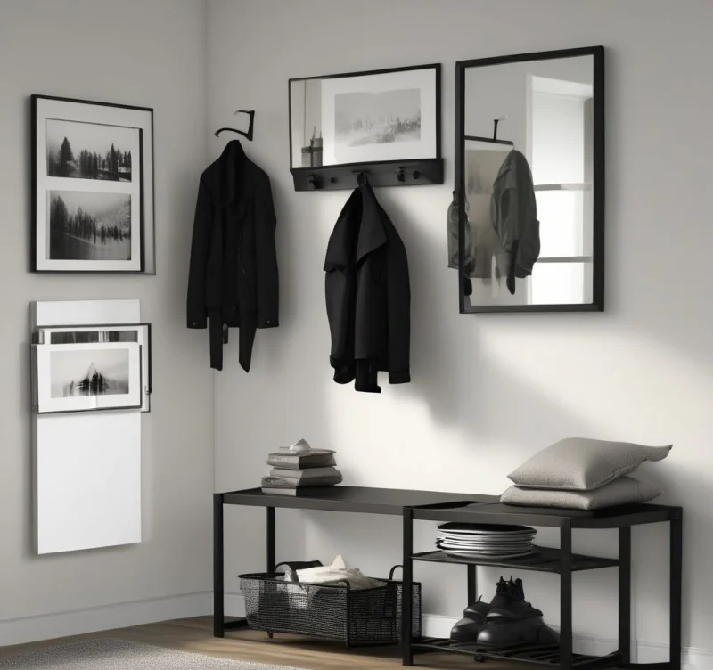 18 Brilliant IKEA Mudroom Solutions That Will Transform Your Entry Space Sleek Metropolitan Entry Style