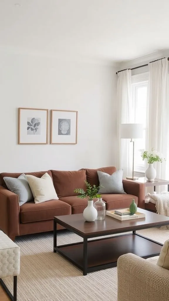 20+ Chocolate Brown Sofa Living Room Ideas to Transform Your Space Clean and Simple Serenity