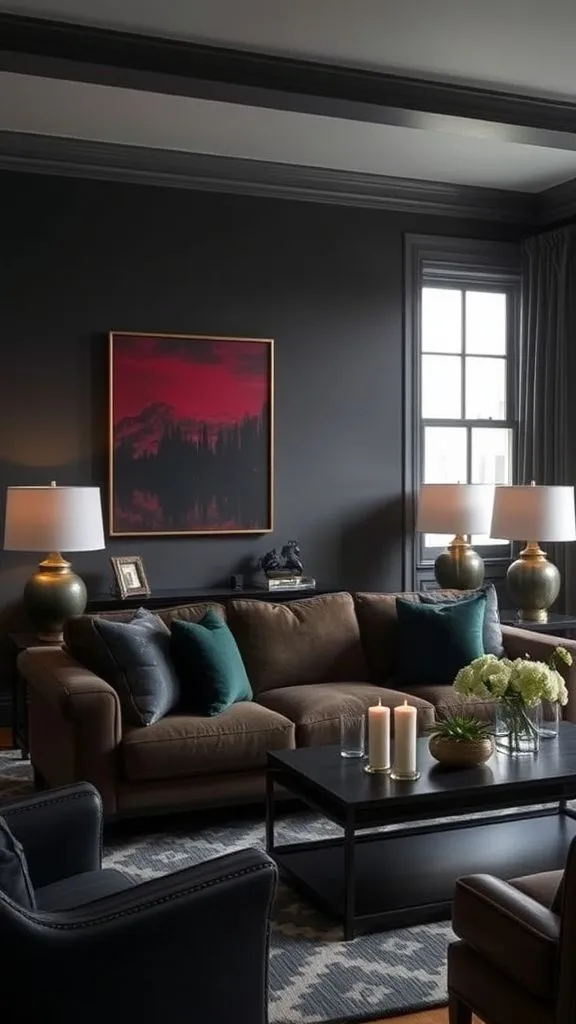 20+ Chocolate Brown Sofa Living Room Ideas to Transform Your Space Deep and Dramatic Moodiness