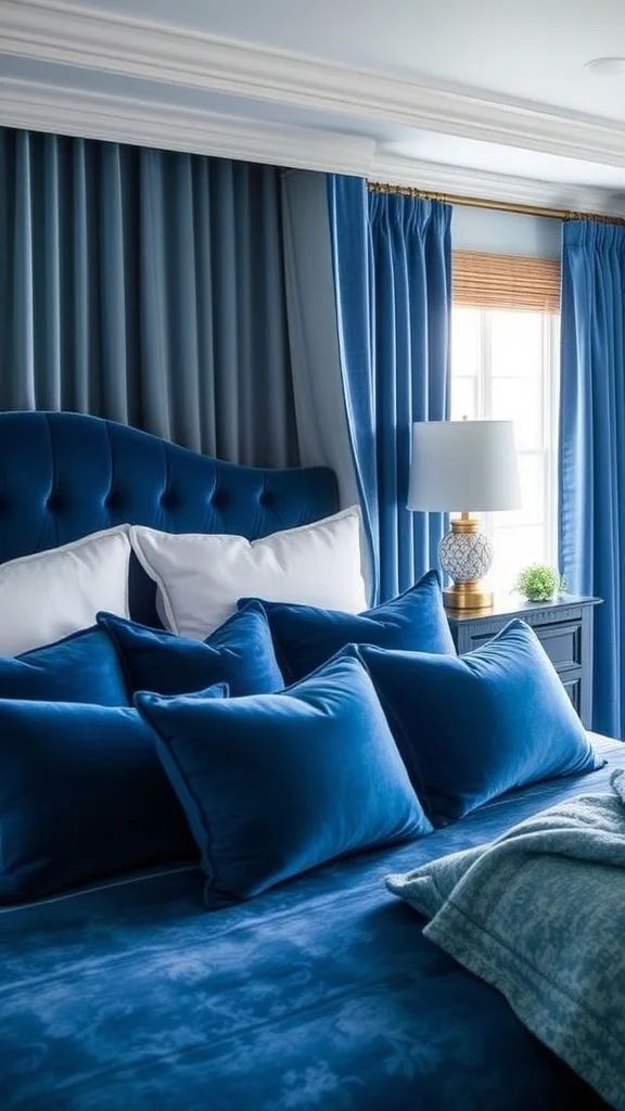 Luxe Blue Velvet Details
