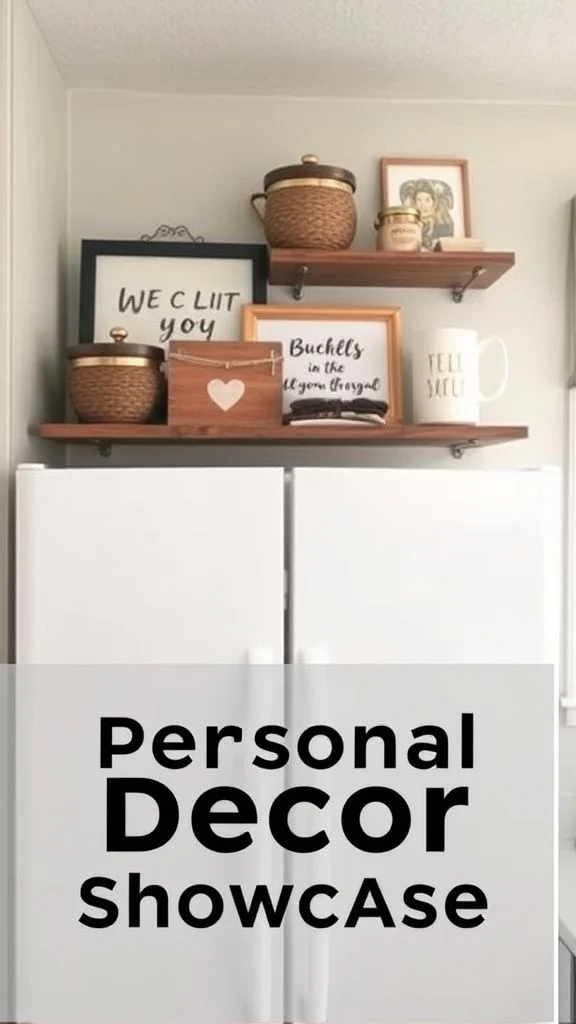 12+ Smart Storage Solutions Above Your Refrigerator for Maximum Kitchen Space Personal Decor Showcase