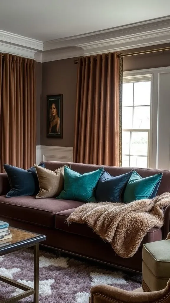 20+ Chocolate Brown Sofa Living Room Ideas to Transform Your Space Rich Textures with Plush Fabrics
