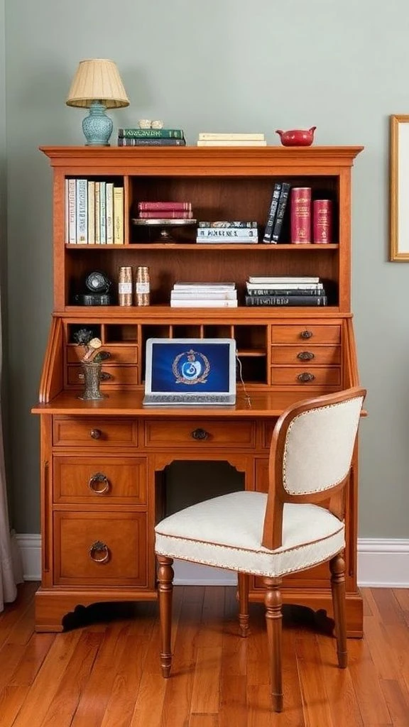 Classic Secretary Desk Charm
