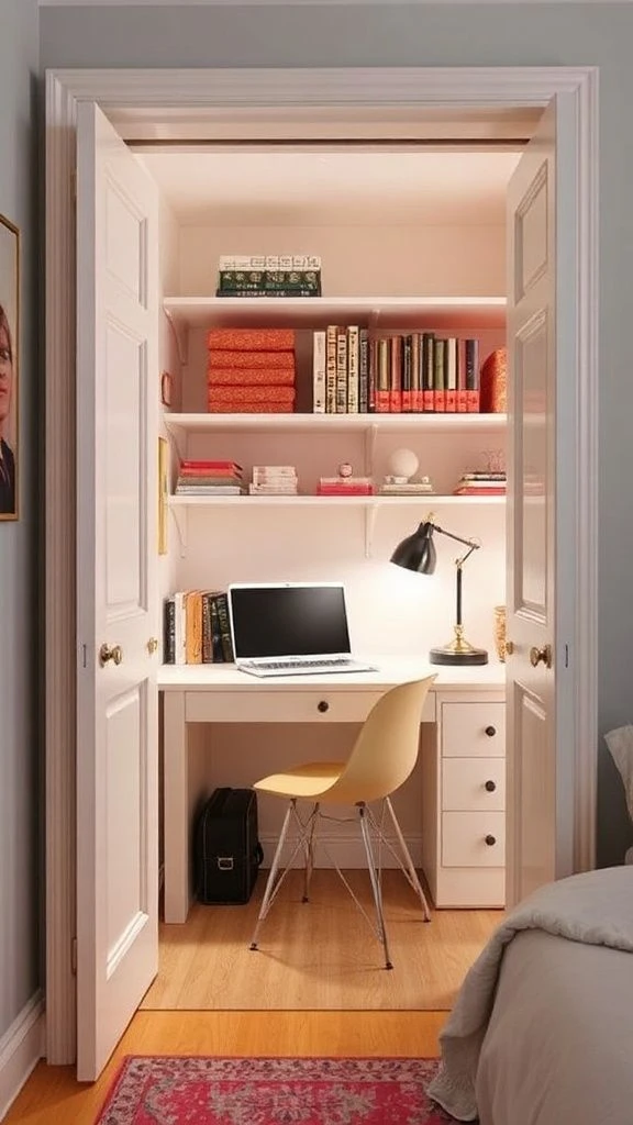 Convert a Closet into an Office Nook
