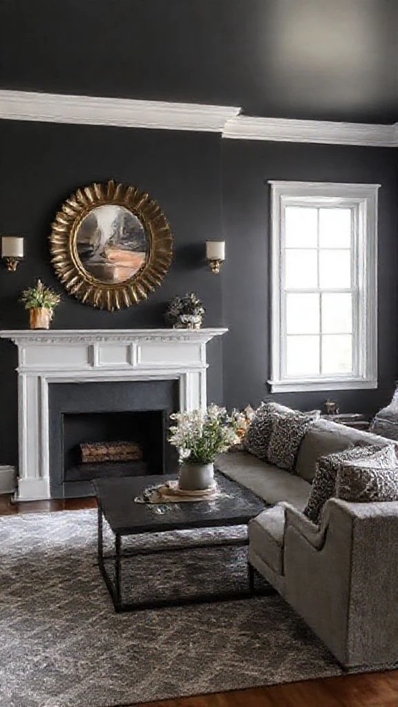 Dramatic Charcoal Gray
