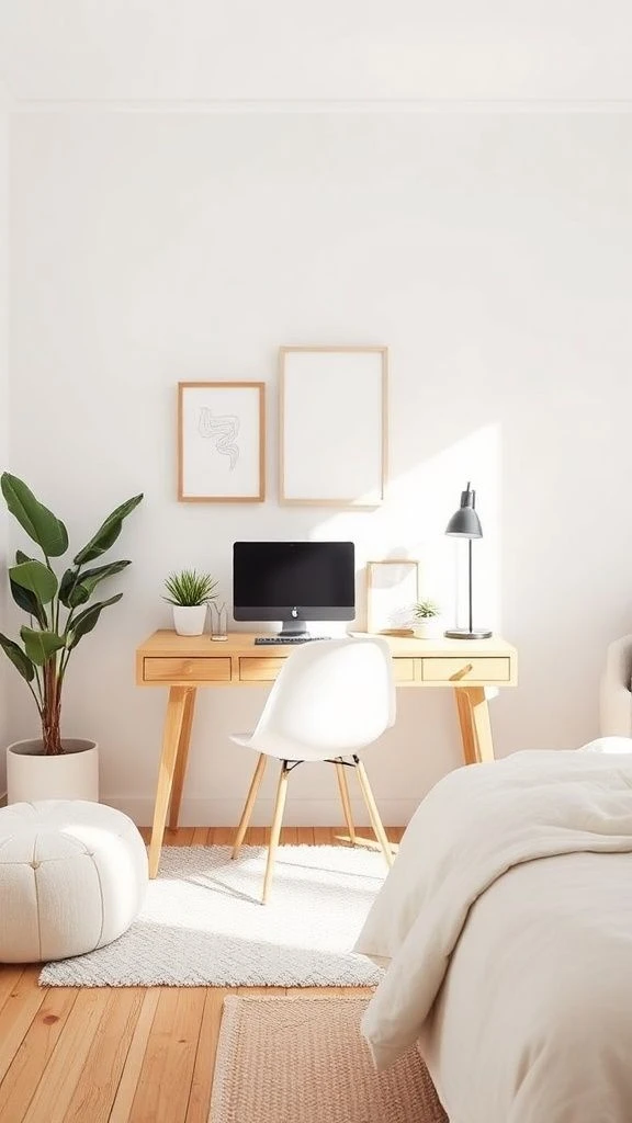 Minimalist Nordic Style with Separated Zones
