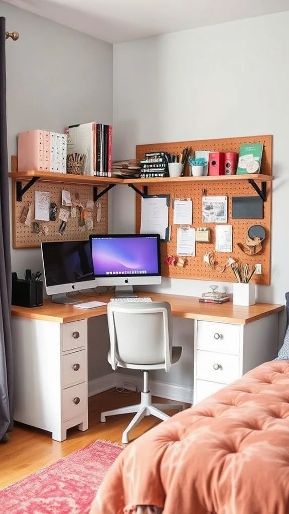 Smart Corner Desk Setup
