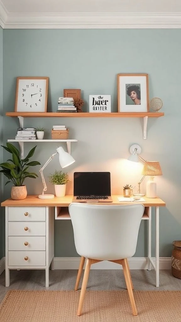 Soft Color Palette with Layered Lighting
