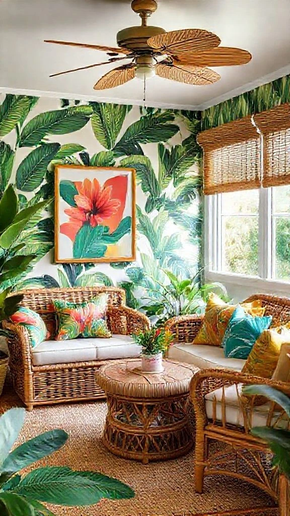 22+ Beautiful Enclosed Sunroom Ideas to Transform Your Home Caribbean-Inspired Escape