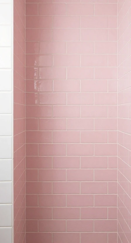Classic Pink Subway Tiles