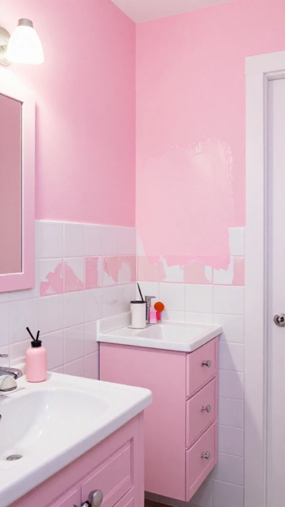 DIY Pink Bathroom Projects