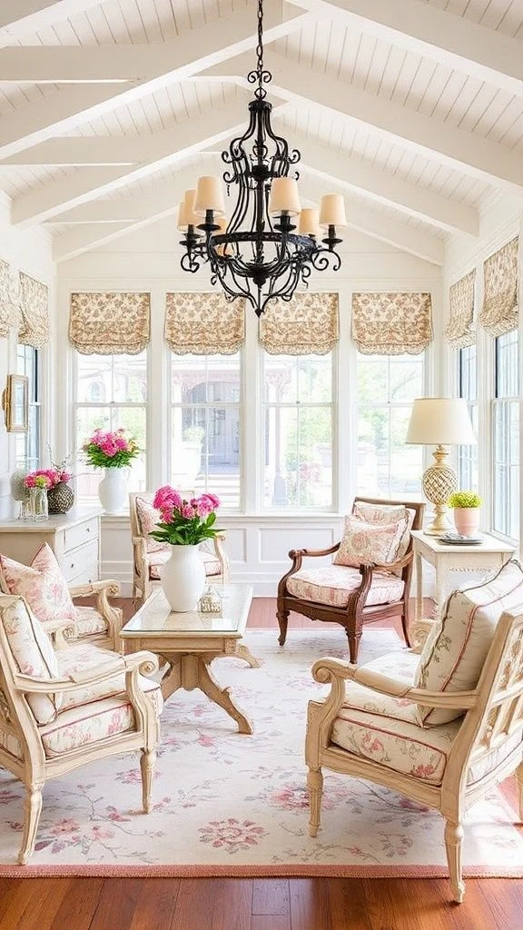 22+ Beautiful Enclosed Sunroom Ideas to Transform Your Home French Provincial Elegance