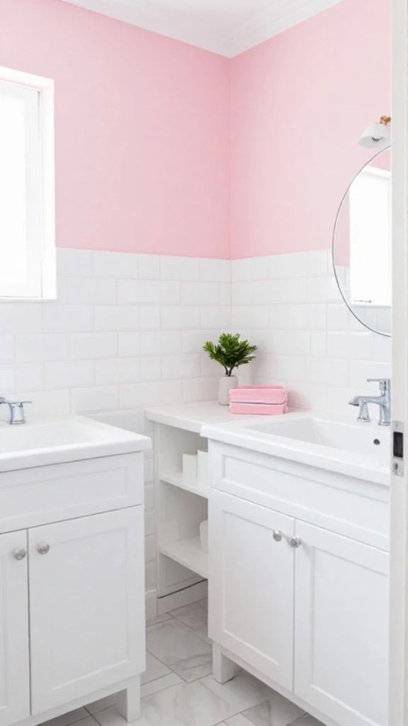 Fresh Pink and White