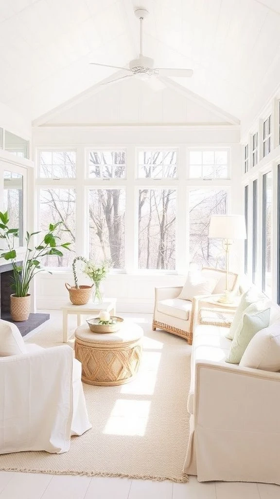 22+ Beautiful Enclosed Sunroom Ideas to Transform Your Home Luminous Neutral Haven