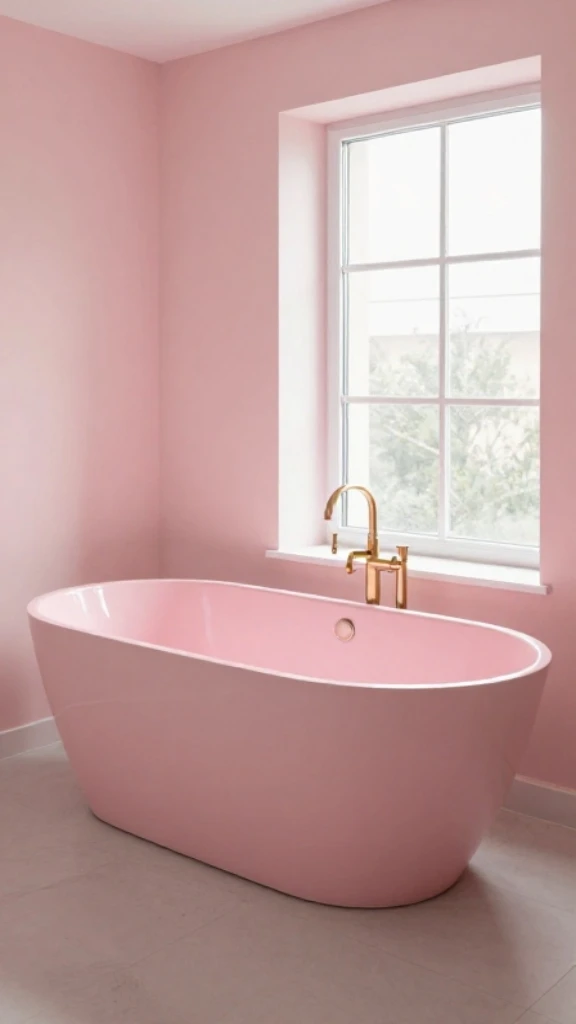 Luxurious Blush Bathtubs