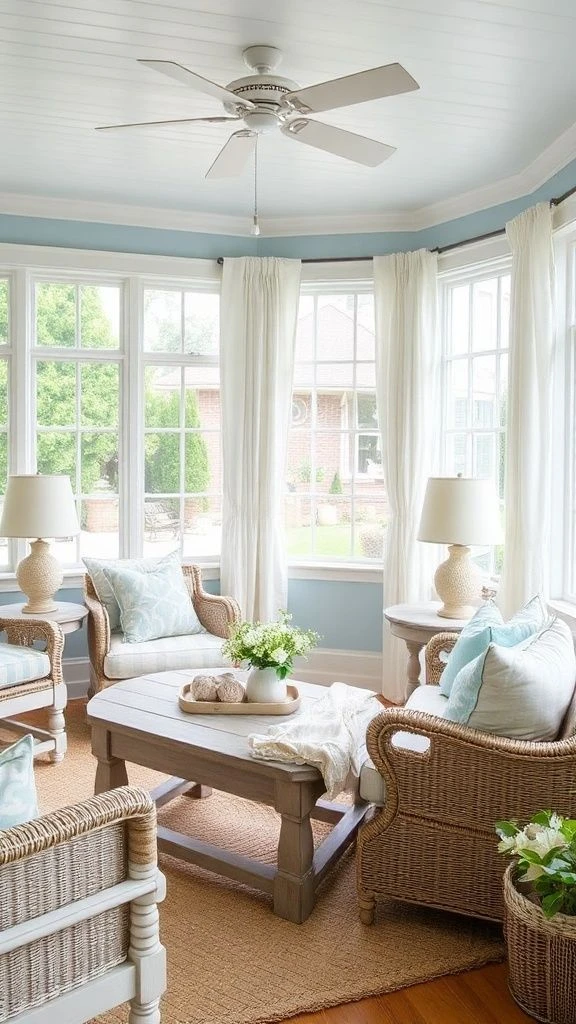 22+ Beautiful Enclosed Sunroom Ideas to Transform Your Home Ocean-Inspired Retreat
