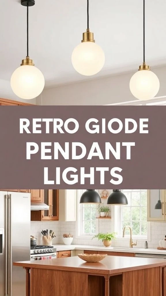 22+ Beautiful Kitchen Lighting Ideas Over Island to Transform Your Space Retro Globe Pendant Lights