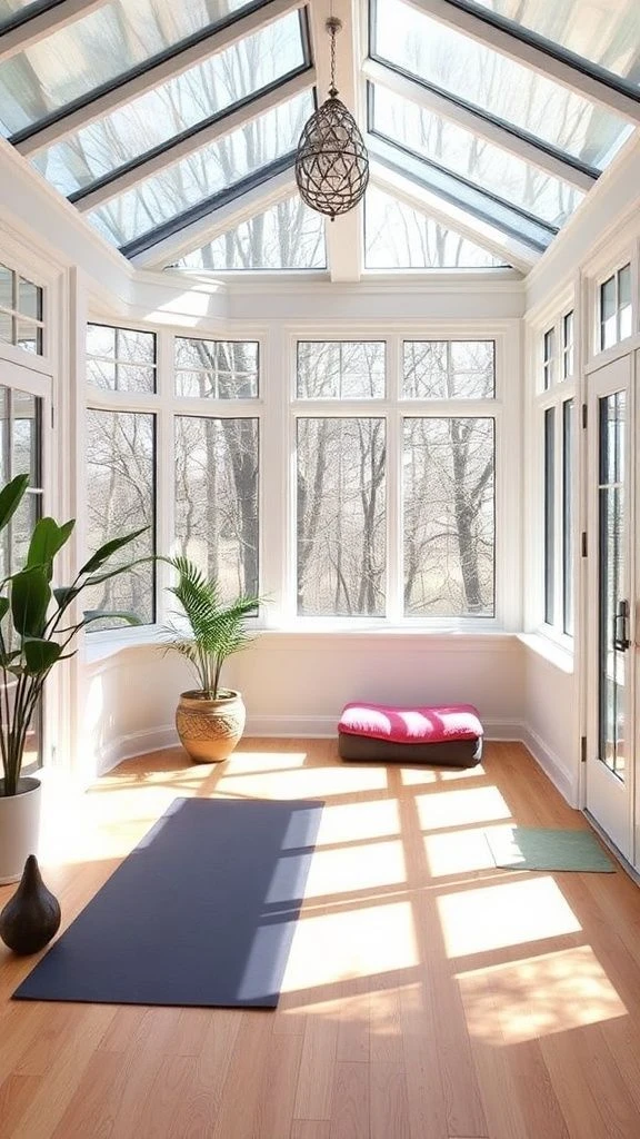 22+ Beautiful Enclosed Sunroom Ideas to Transform Your Home Tranquil Yoga Retreat