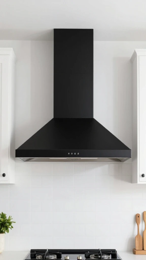 19+ Elegant Black and White Kitchen Ideas to Transform Your Space Transform Your Ventilation into a Feature