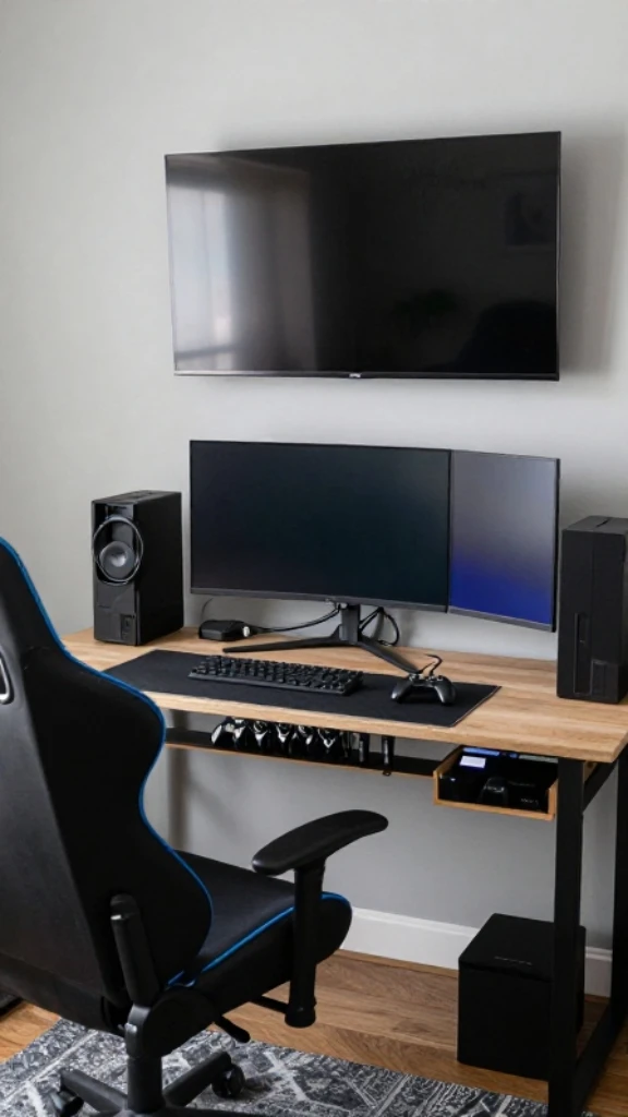 Gaming Setup or Entertainment Console

