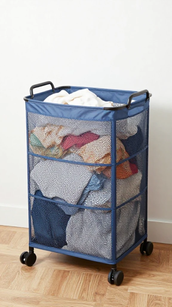 Laundry Hamper with Wheels or Handles

