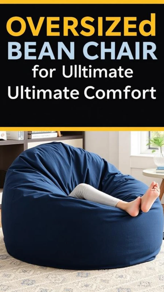 Oversized Bean Bag Chair for Ultimate Comfort

