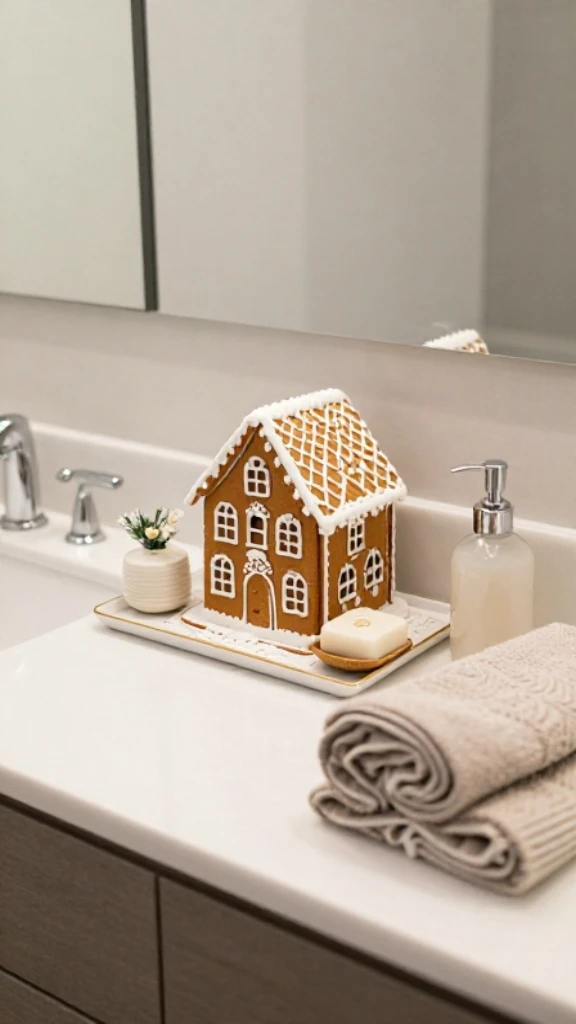 Sideboard Gingerbread House Buffet Styling