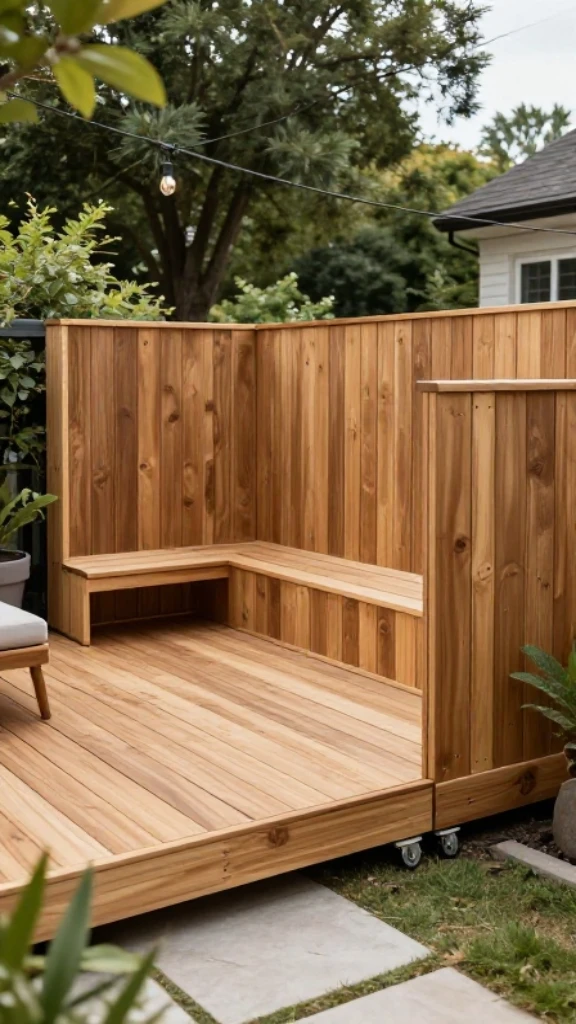 Pergola-Covered Intimate Space