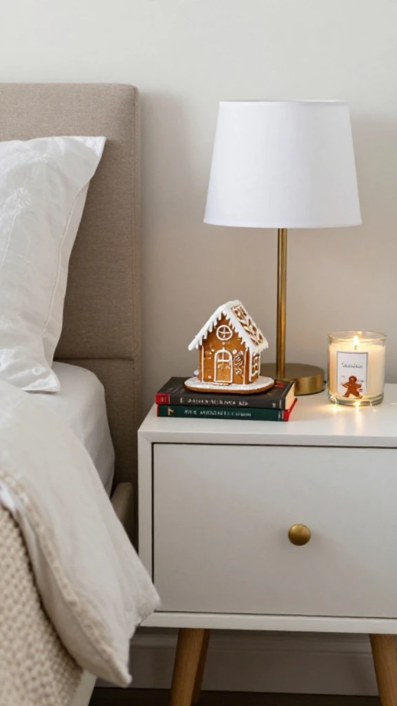 Bedroom Nightstand Gingerbread Charm
