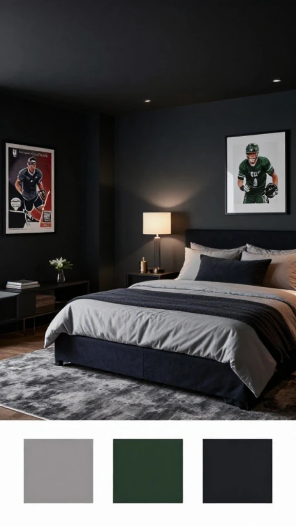 Dark Color Palette for Sophisticated Ambiance