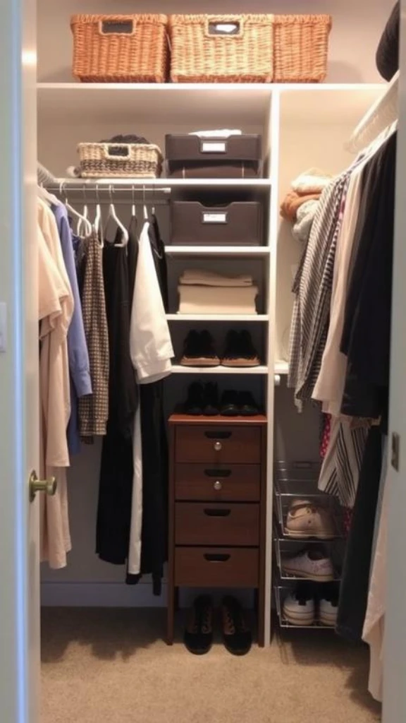 Designate His and Her Closet Zones