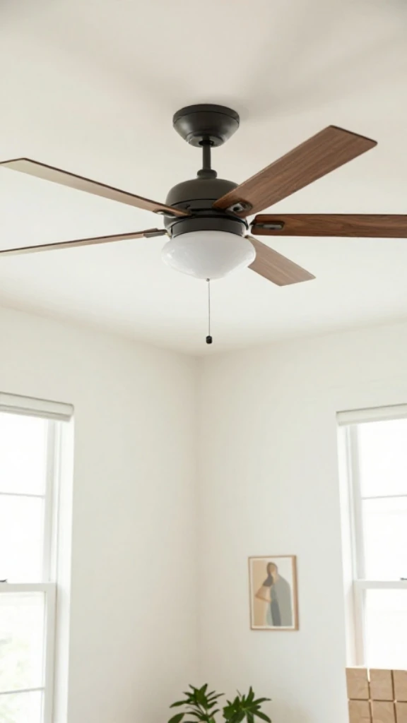 Install a Ceiling Fan for Comfort